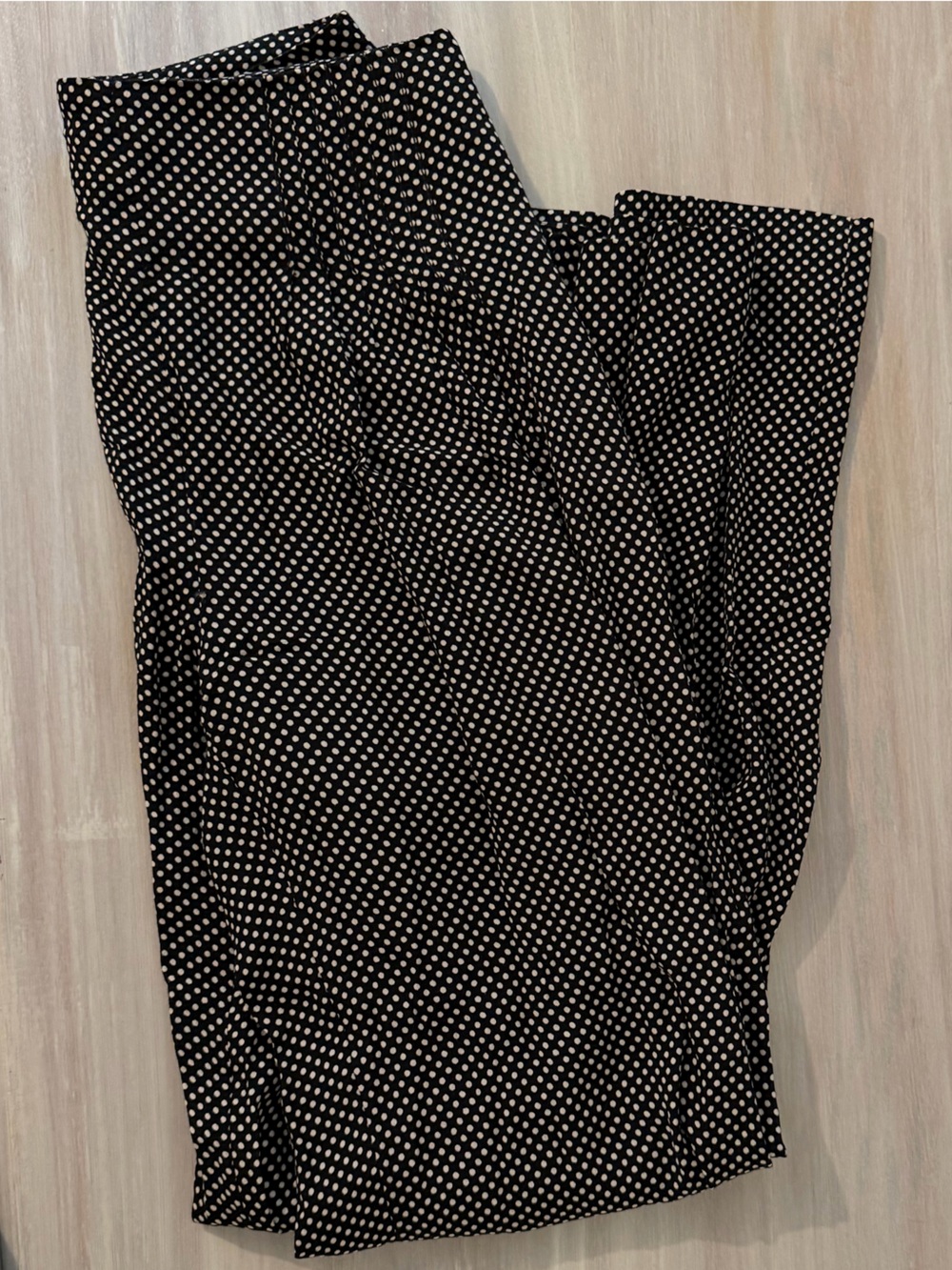 Anthropologie Maeve Cabo Black and White Polka Dot Wide-Leg Pants - Picture 7 of 10